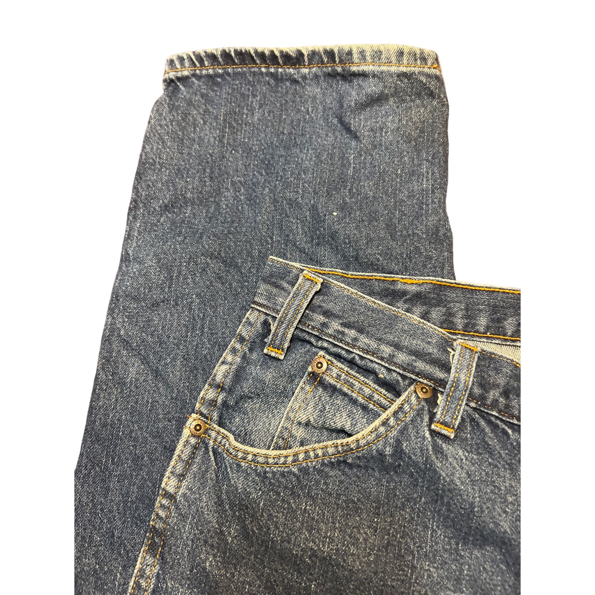 Dickies Vintage Dickies Blue Denim Jeans Relaxed Fit No Size Tag See Size US 35 - 2 Thumbnail