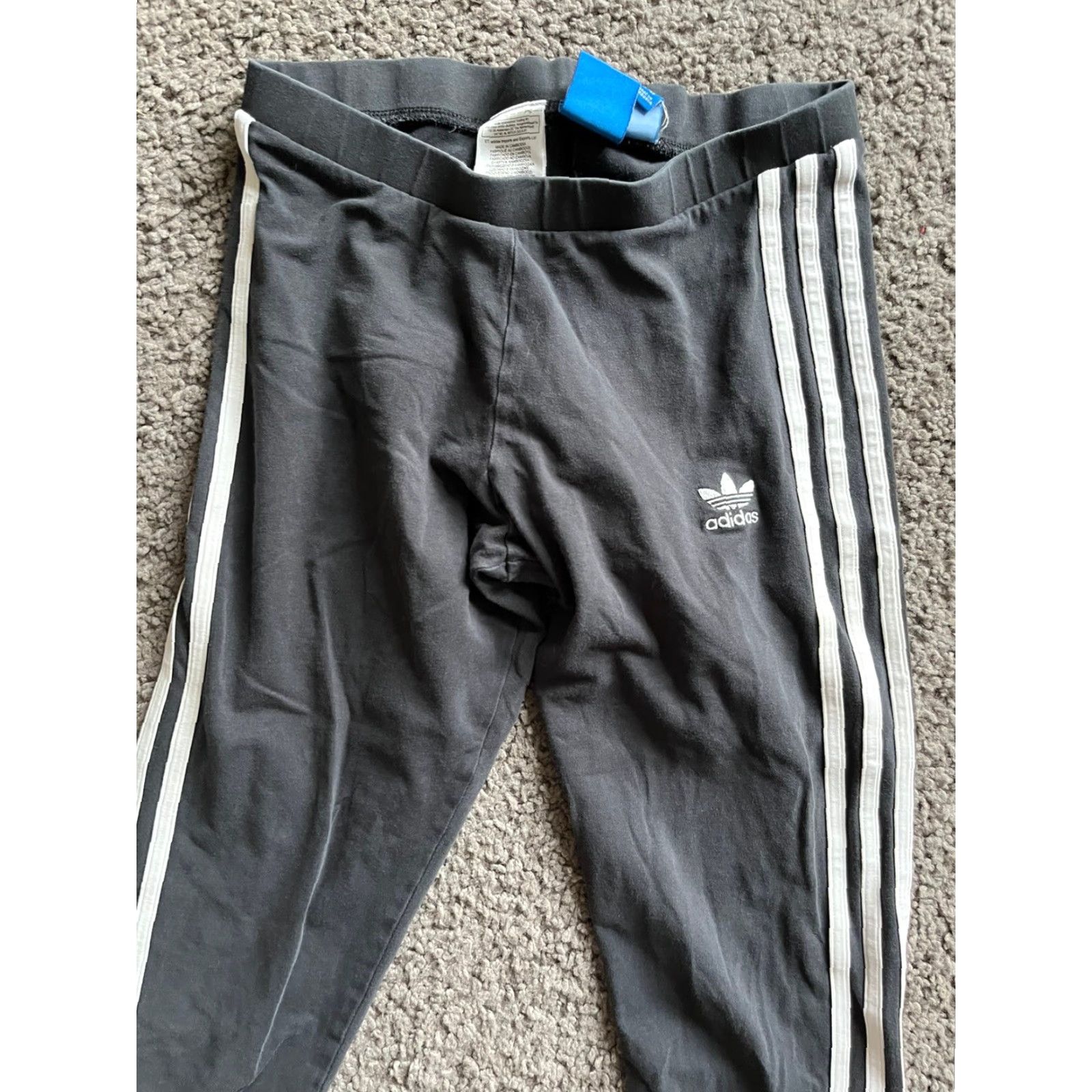 Adidas Adidas Climalite Black Fleece Womens Small Distressed Leggings Pants Sleeves Not Applicable Size 28" / US 6 / IT 42 - 2 Thumbnail
