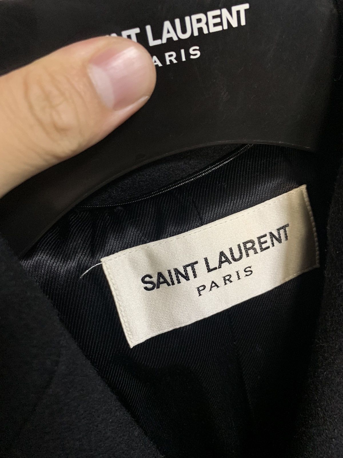 Saint Laurent Paris Saint Laurent 2016FW Leather Collar chestfield coat Size US S / EU 44-46 / 1 - 2 Thumbnail