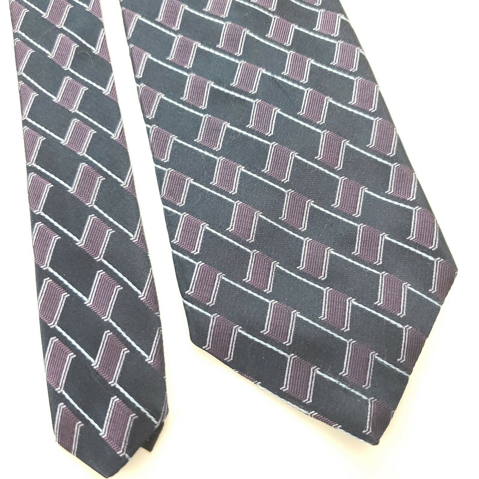 Joseph Abboud Joe Joseph Abboud Woven Purple Silk Tie Size ONE SIZE - 1 Thumbnail