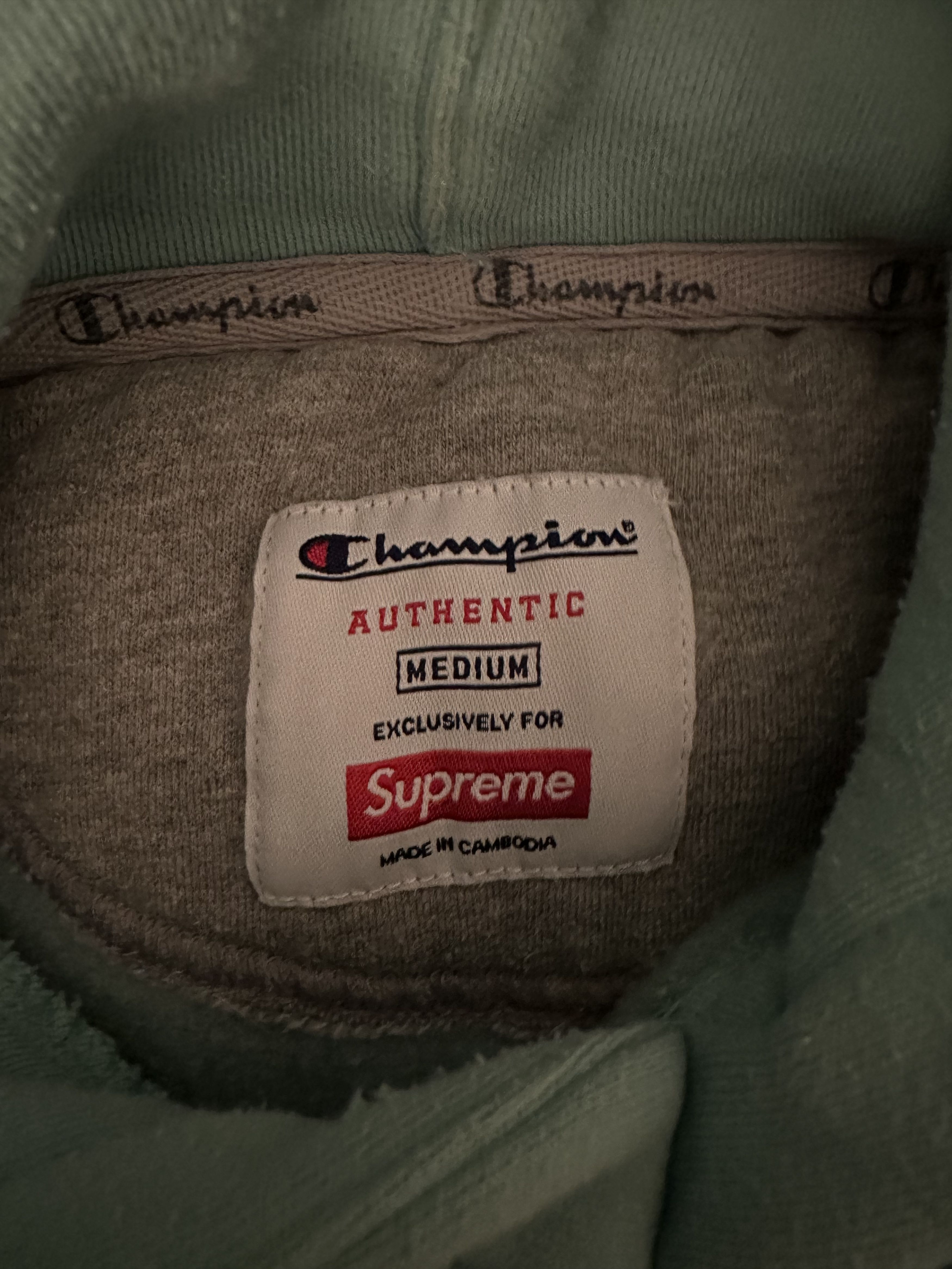 Champion × Supreme Supreme Champion Hooded Sweatshirt Size US M / EU 48-50 / 2 - 5 Thumbnail