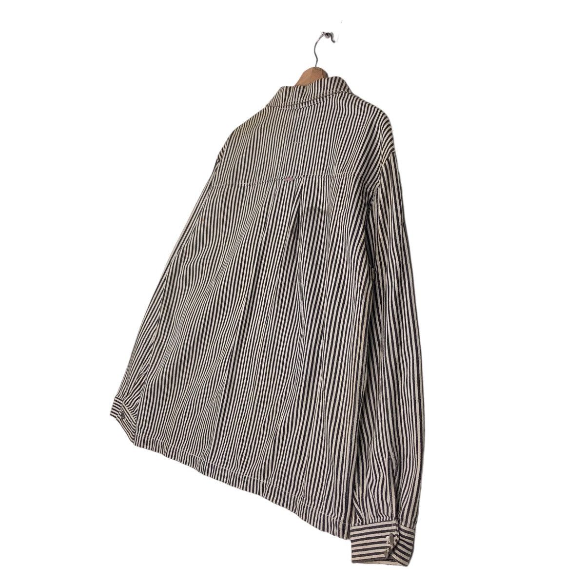 Japanese Brand 🔥Vintage Striped Hickory Chore Jacket Enhanced Japan Made Size US XL / EU 56 / 4 - 10 Thumbnail