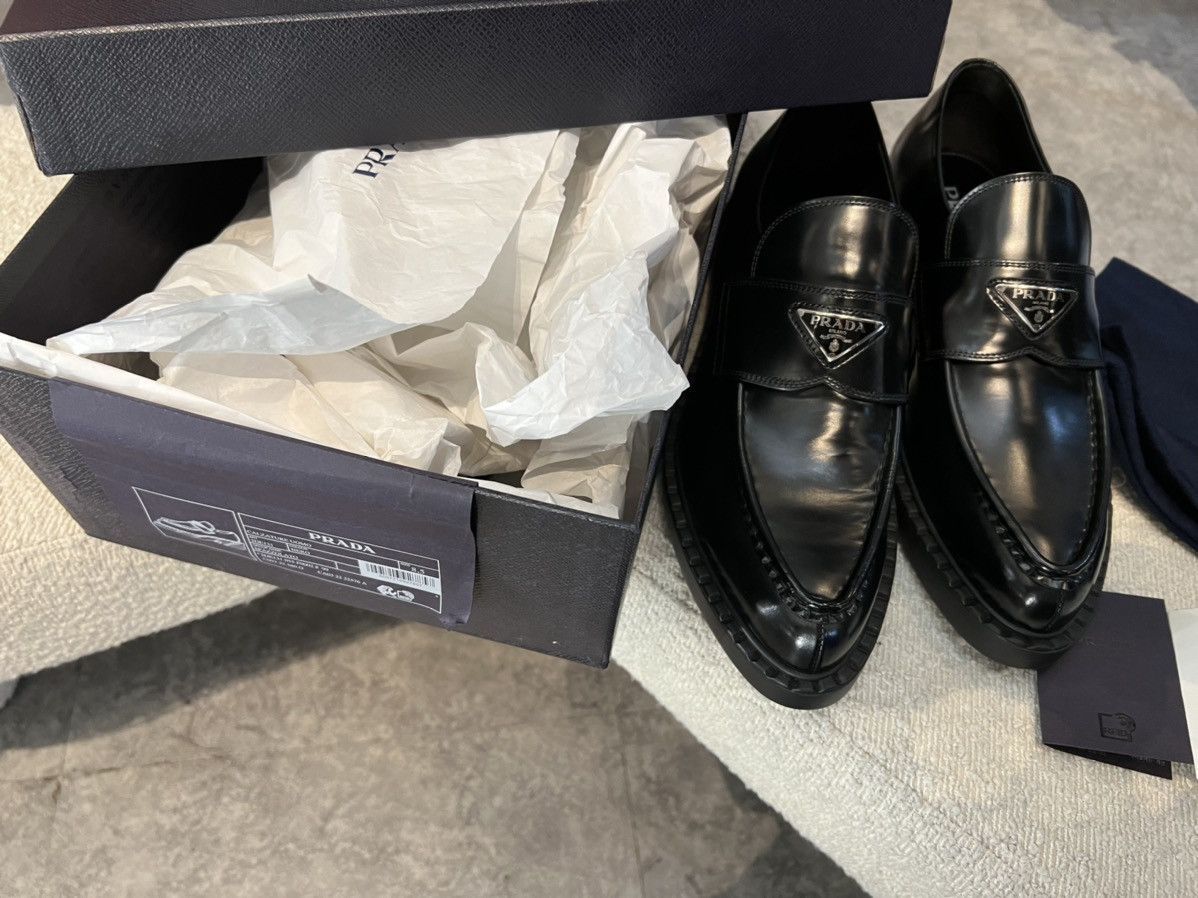 Prada Prada logo loafers Size US 8.5 / EU 41-42 - 17 Thumbnail