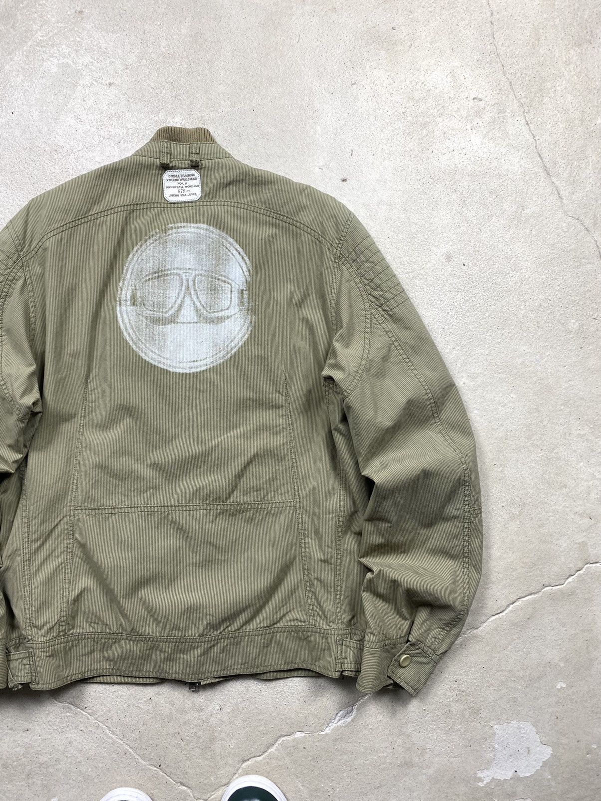 Y2K Vintage Diesel Under Sea Jacket Bomber Archive Hype