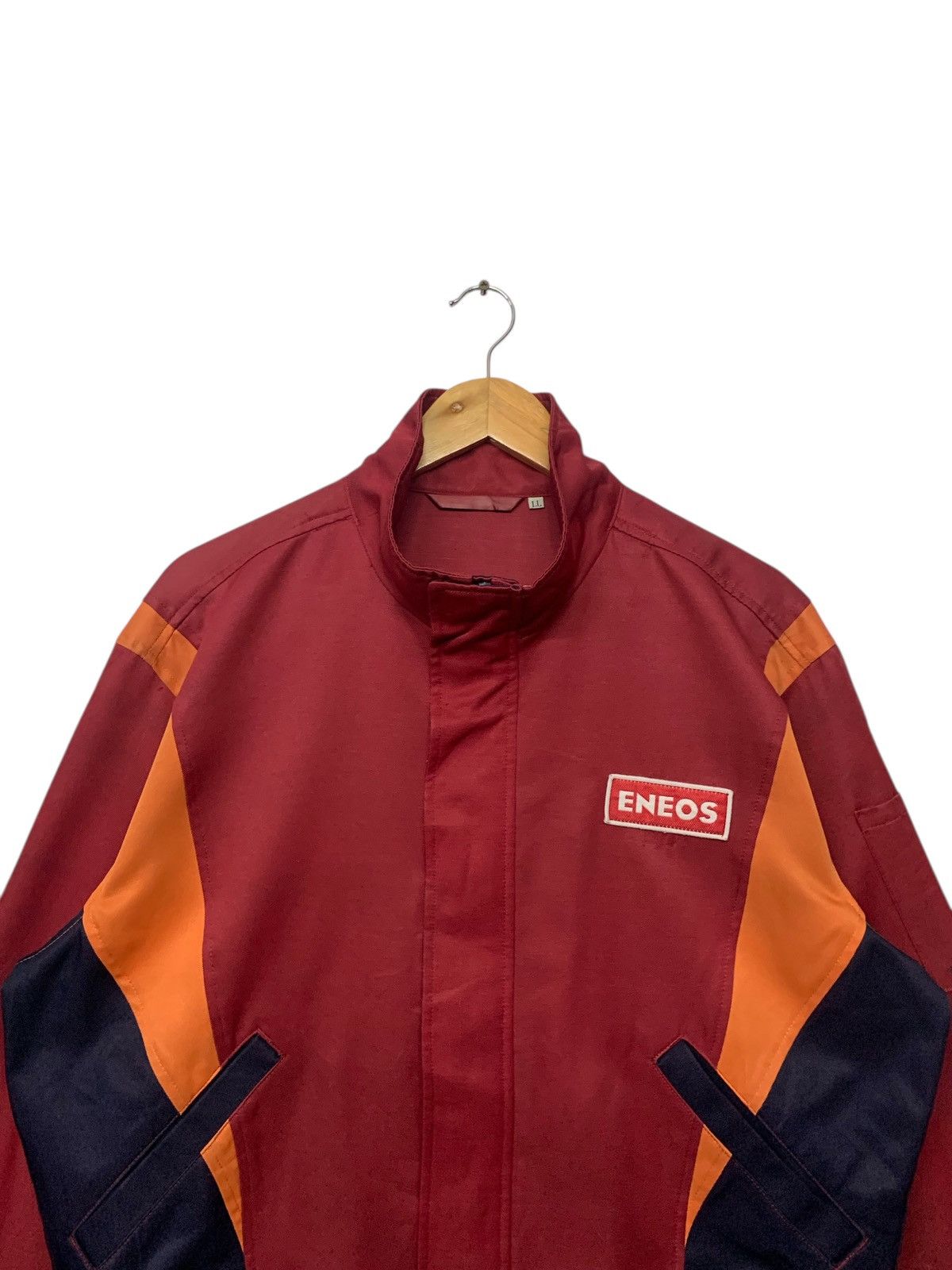 Vintage Vintage Eneos "Initial D" Big Logo Zipper Down Worker Jacket Size US L / EU 52-54 / 3 - 4 Thumbnail