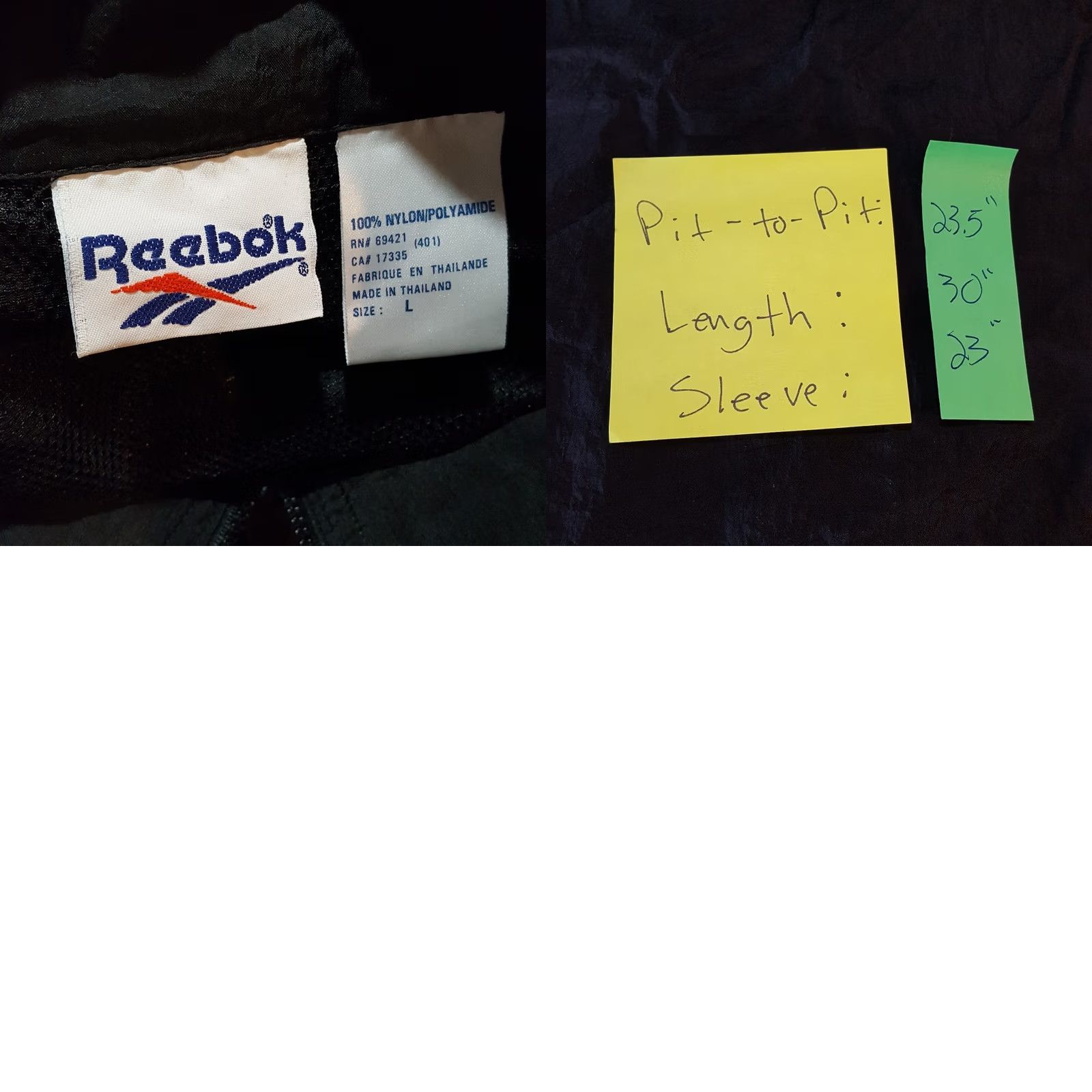 Reebok VINTAGE Reebok Jacket Women's L Zip Up Long Sleeve Black 90s Retro Athletic Outdoor Pockets Mens Girls Womens Size L / US 10 / IT 46 - 8 Thumbnail
