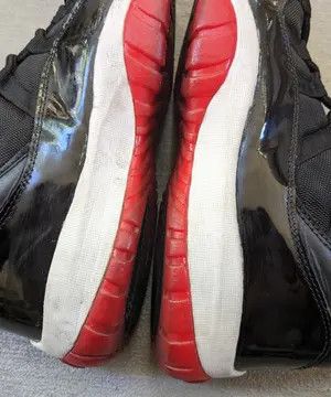 Jordan Brand Nike Air Jordan 11 Bred 14 Red Black High Tops 136046-061 Size US 14 / EU 47 - 9 Thumbnail