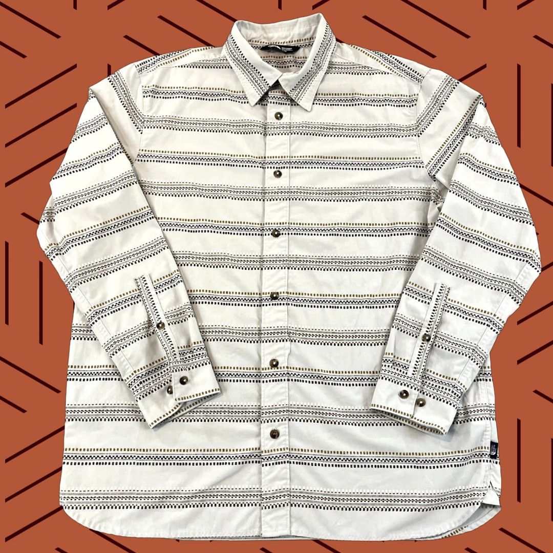 The North Face THE NORTH FACE Shirt Mens XL Ivory White Western Hiking Button Up L/S Size US XL / EU 56 / 4 - 1 Thumbnail