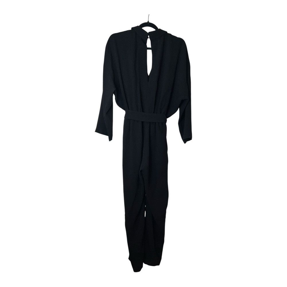 Maje Maje Black Horsebit Detail Jumpsuit NWT Size 34/2/XS Belted Size 26" / US 2 / IT 38 - 6 Thumbnail