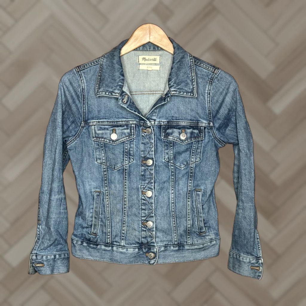 Madewell VINTAGE Madewell Women's Denim Jacket Blue Size S Jacket Women 90s Classic Casual Size 28" / US 6 / IT 42 - 1 Thumbnail