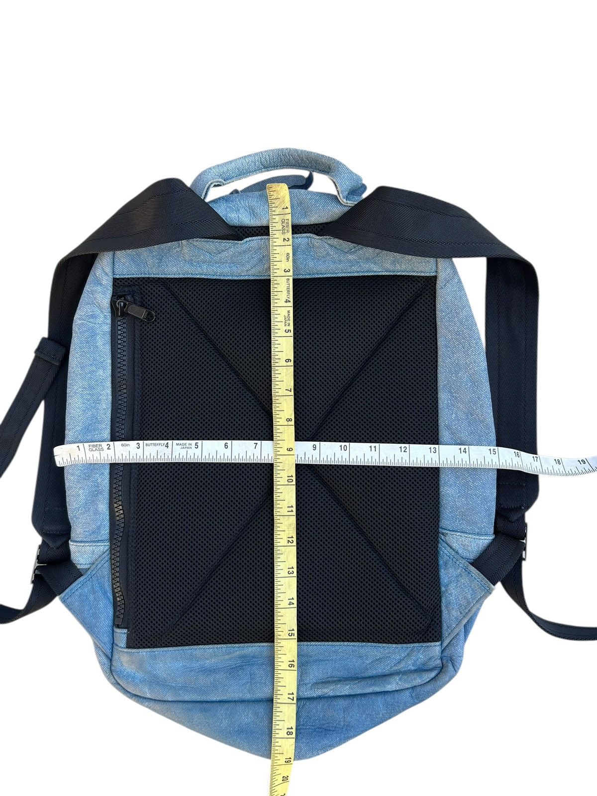 Leather DECADE Japan Patina Leather Backpack Bag Denim Design Size ONE SIZE - 25 Thumbnail