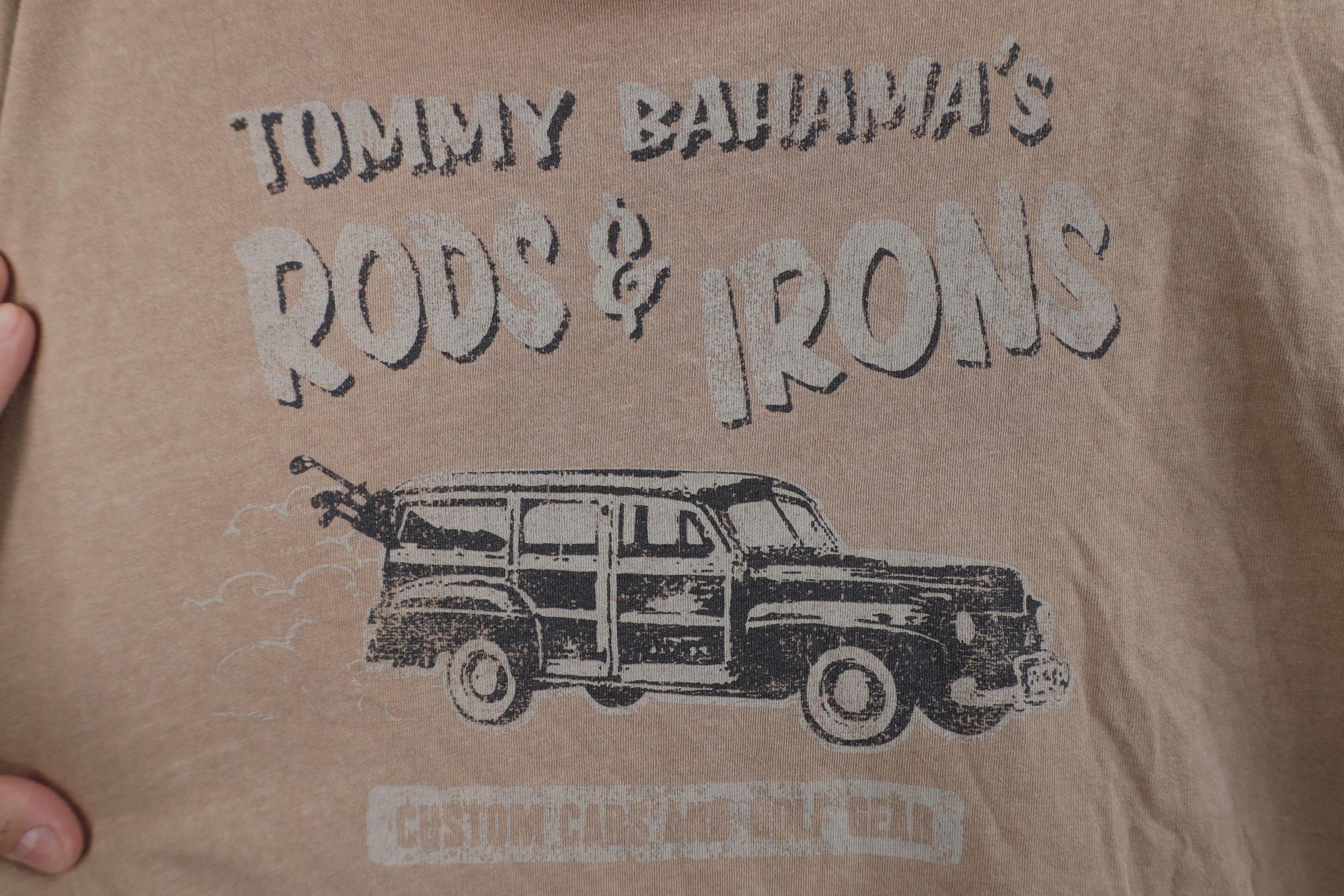 Tommy Bahama Tommy Bahama Relax and Irons Car Stonewash T-Shirt Beige Size US XXL / EU 58 / 5 - 4 Thumbnail