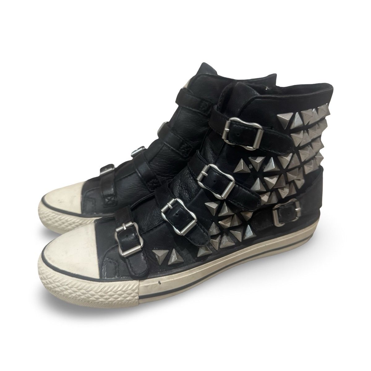 ASH Y2K Vogue Wedge Studded Leather Sneaker | Grailed