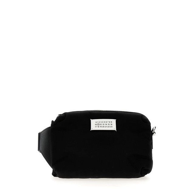 MAISON MARGIELA Glam Slam Black Nylon Crossbody Bag New And