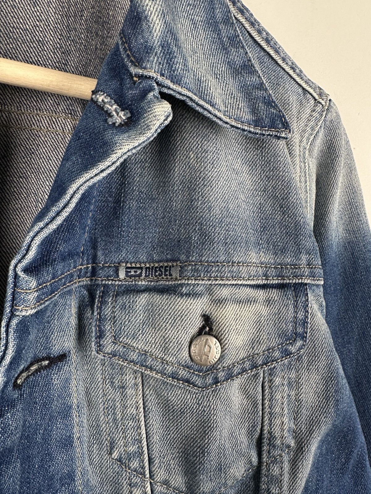 Diesel Vintage Y2k Diesel Denim Jacket Womens Size M / US 6-8 / IT 42-44 - 6 Thumbnail