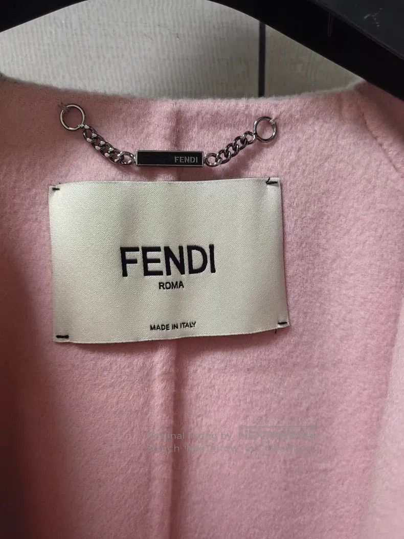 Fendi Fendi Lilac Wool Cloak Overcoat Size XS / US 0-2 / IT 36-38 - 6 Thumbnail
