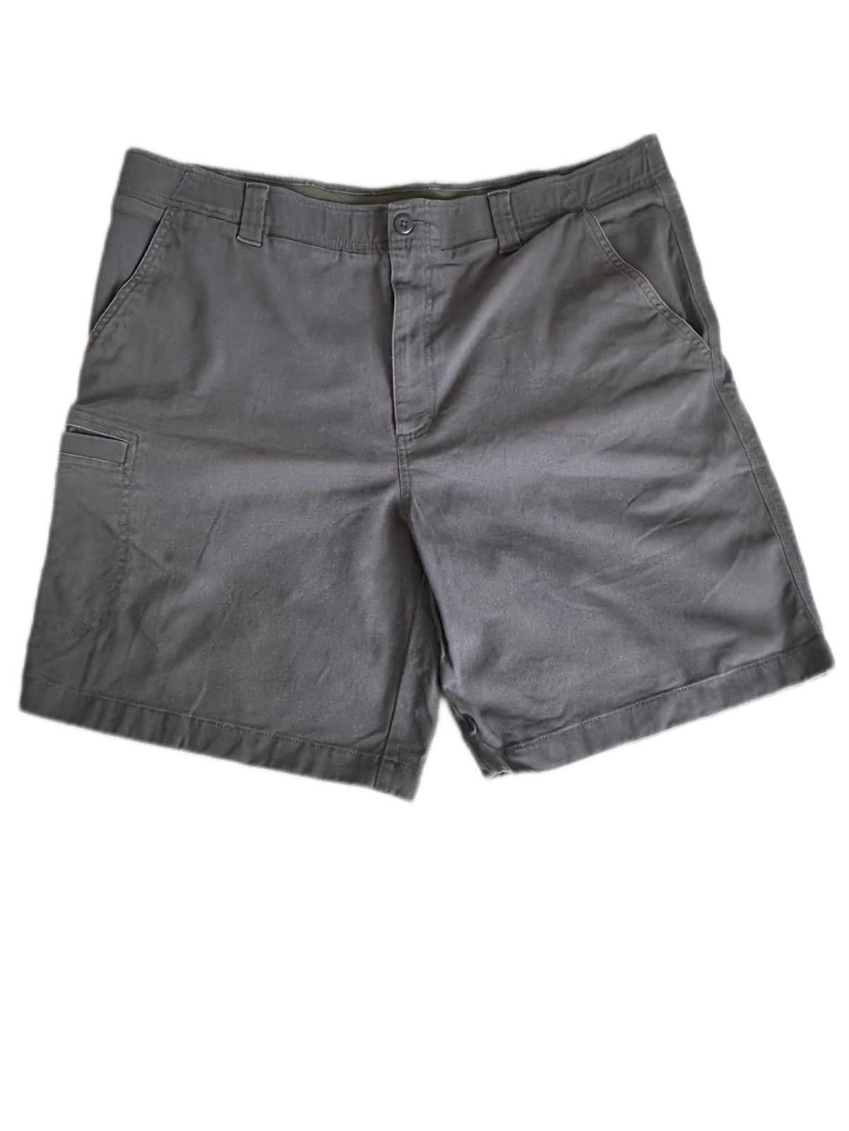 L.L. Bean L.L Bean Flat Front Gray Shorts with Natural Fit Size US 38 / EU 54 - 1 Thumbnail