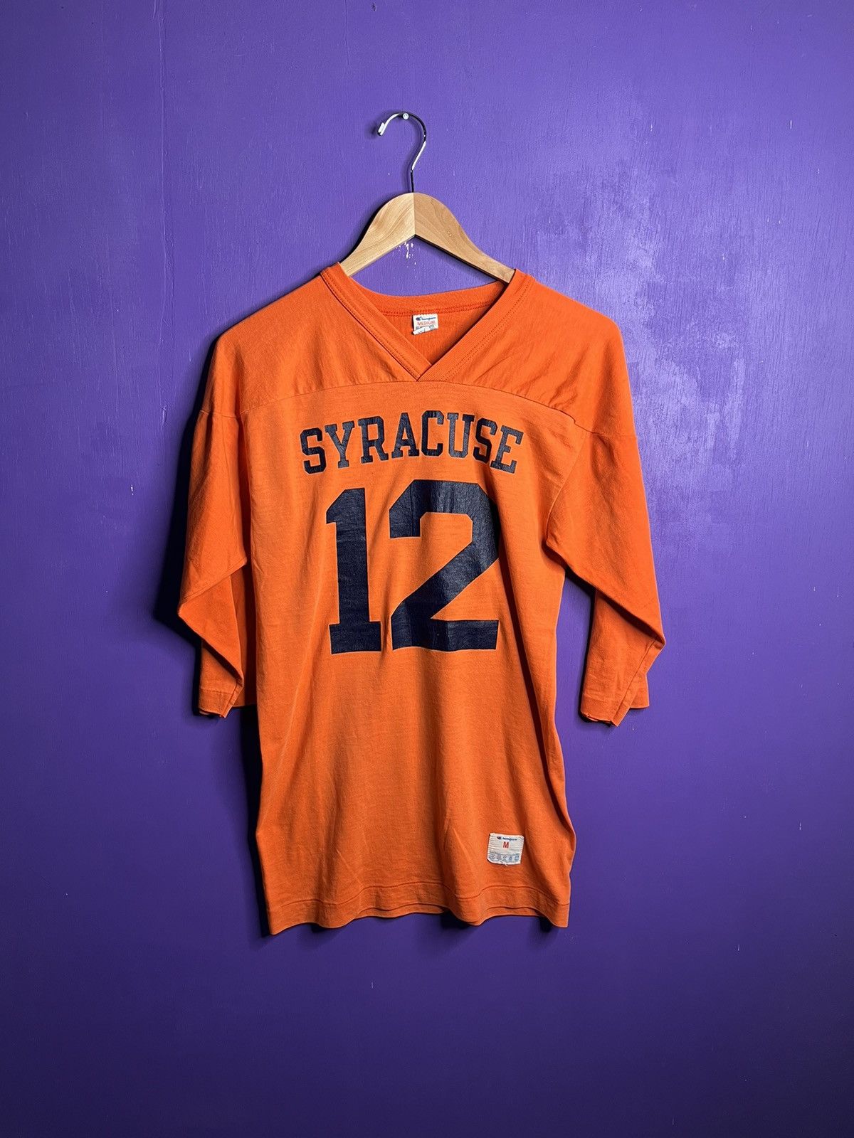 Champion × Vintage Vintage 80s Champion Syracuse orange jersey tee Size US M / EU 48-50 / 2 - 1 Thumbnail