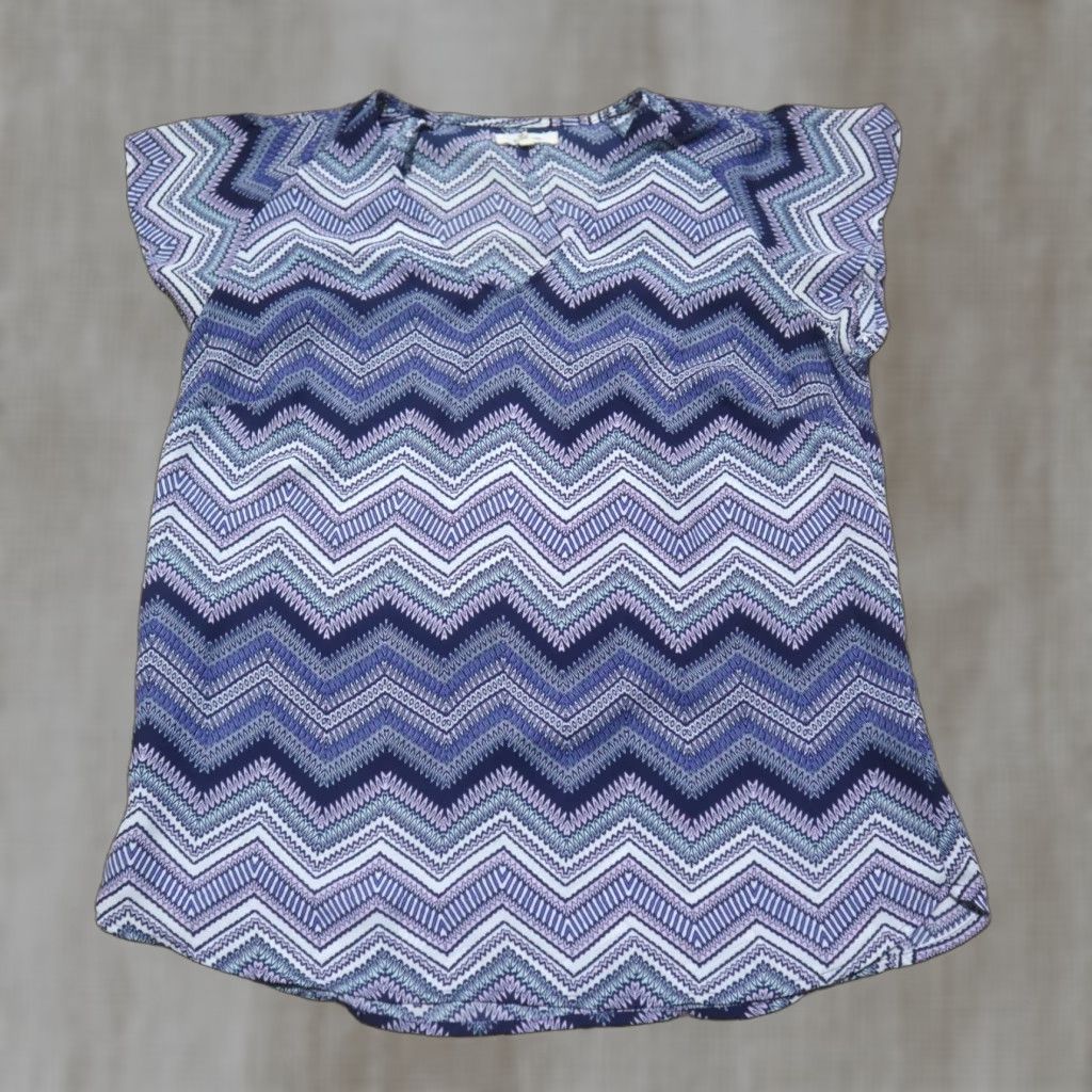 Vintage Maurices Shirt Blue Short Sleeve Lightweight Adult Women M Medium Size M / US 6-8 / IT 42-44 - 1 Thumbnail
