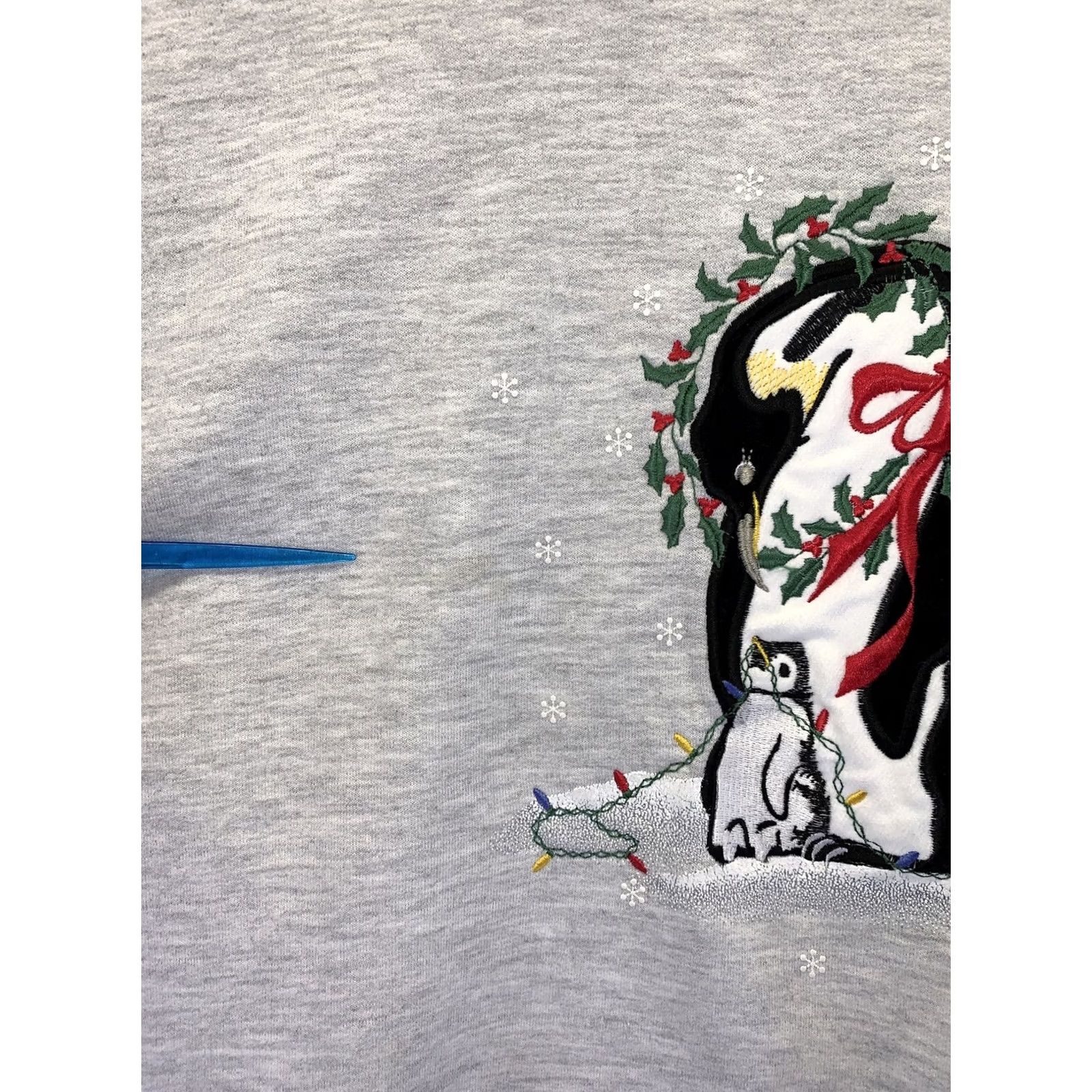 Endless VINTAGE 1990s Endless Designs USA Grandma Sweatshirt Penguins Christmas Size L Womens Large-7827 Size L / US 10 / IT 46 - 7 Thumbnail