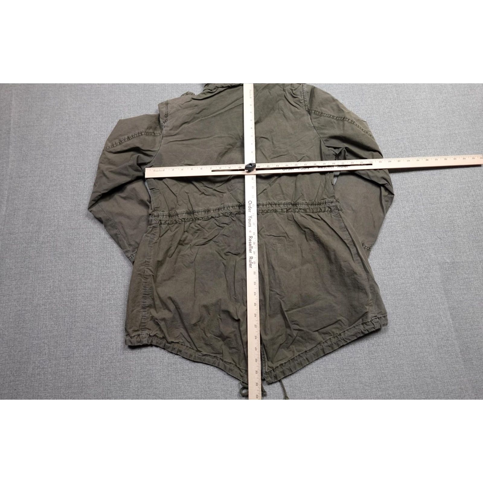 Levi's Levi's Parka Coat Womens Large Green Army Hooded Fishtail Utility Jacket Zip Size L / US 10 / IT 46 - 6 Thumbnail