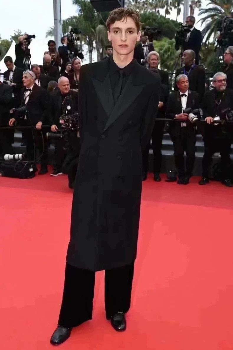 Yves Saint Laurent Saint Laruent 23SS Sword Neck Double Breasted Smoking Coat Size US S / EU 44-46 / 1 - 9 Thumbnail