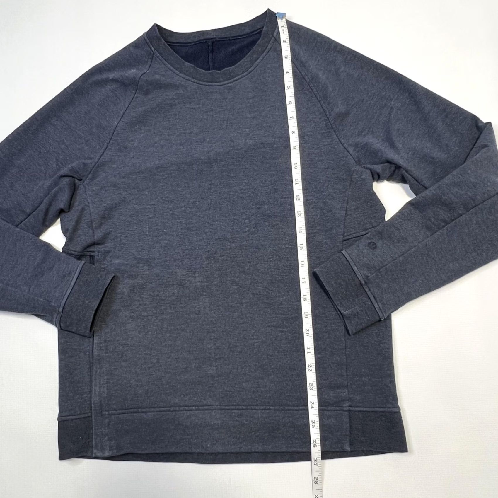 Lululemon Lululemon Mens Pullover City Sweat Crew Zip Pocket Sweatshirt M Blue City Sweat Crew Pullover Hidden Zip Pocket Mens Medium Blue Size US M / EU 48-50 / 2 - 7 Thumbnail