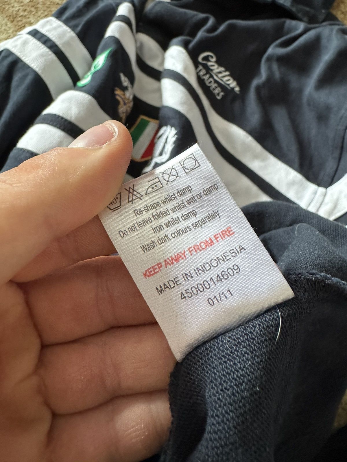 Cotton Traders × Vintage Vintage Cotton Traders Rugby Jersey Shirt All Nation Y2K Size US L / EU 52-54 / 3 - 6 Thumbnail