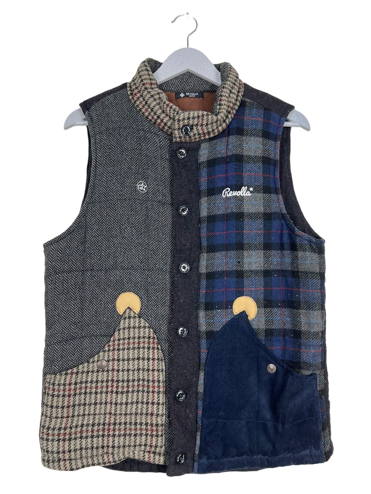 Japanese Brand 🔥 REVOLLA REMAKE PATCHWORK TANK TOP JACKET Size US M / EU 48-50 / 2 - 1 Thumbnail