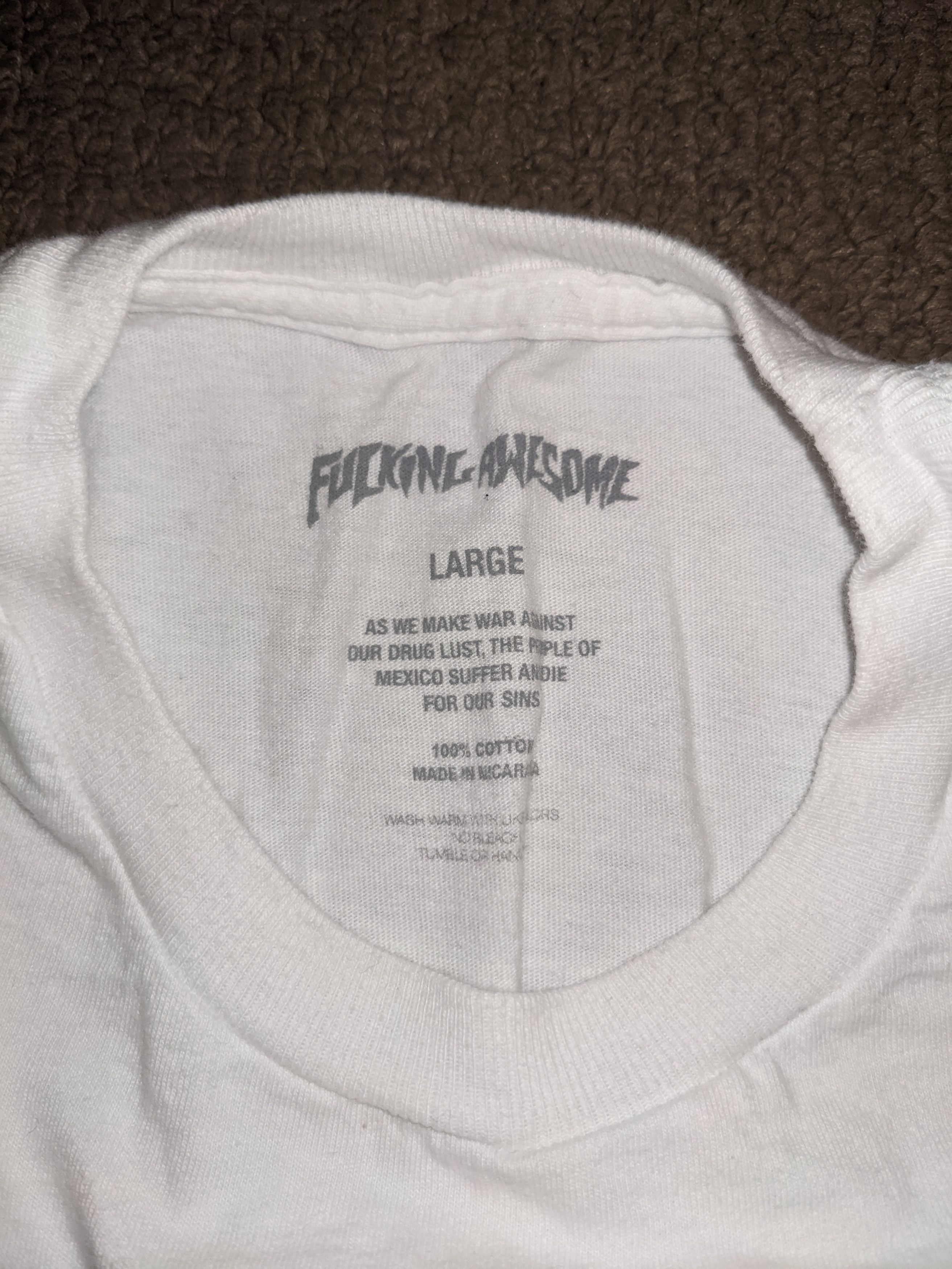Fucking Awesome White Cube FA Shirt Size US L / EU 52-54 / 3 - 5 Thumbnail