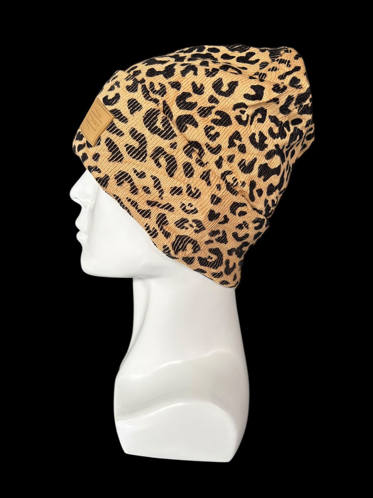 Japanese Brand × Vintage Leopard Japanese Style Beanie Hats Rare ☠️☠️ Size ONE SIZE - 2 Thumbnail