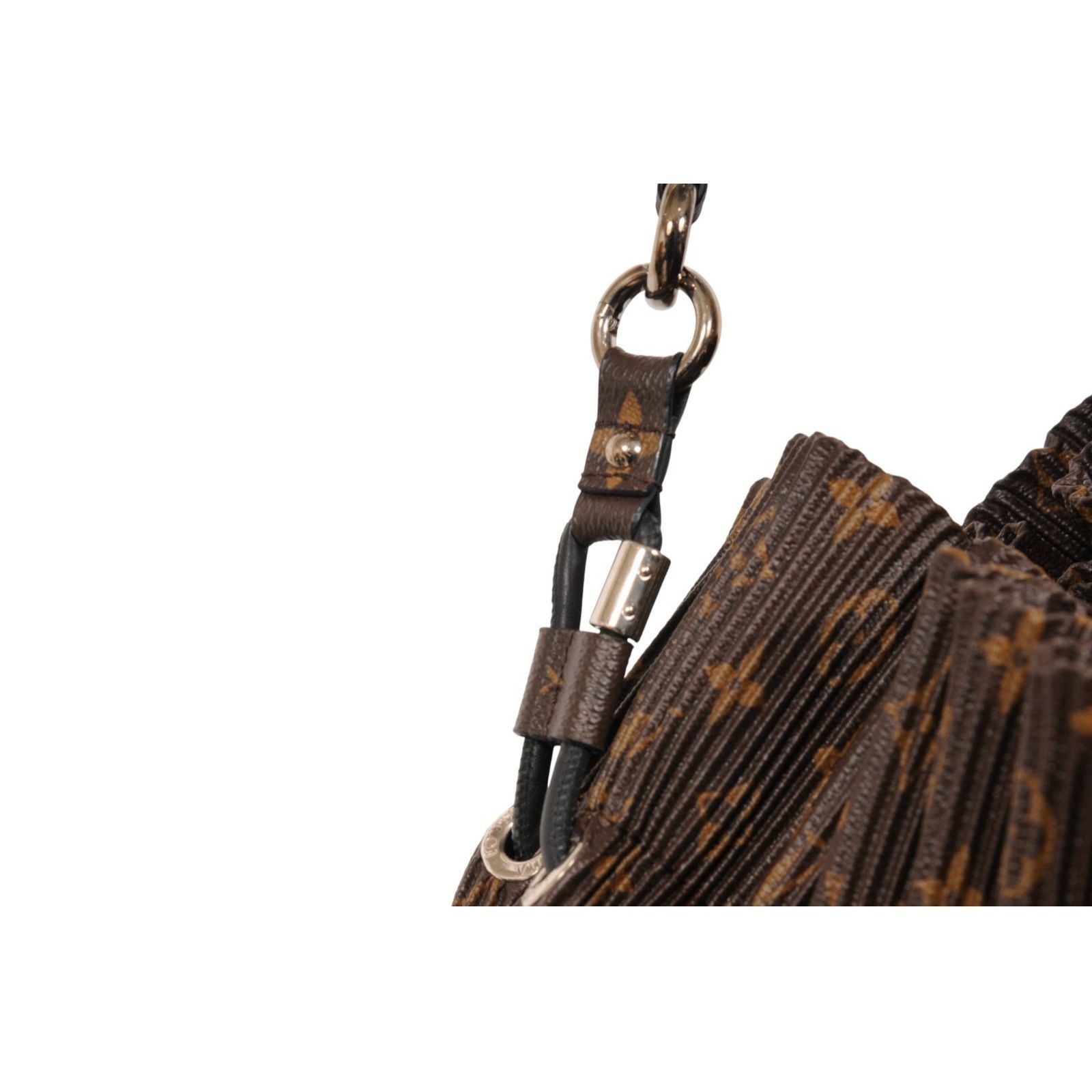 Louis Vuitton Lv Logo Monogram Pleated Explorer Bag MM Brown Size ONE SIZE - 9 Thumbnail