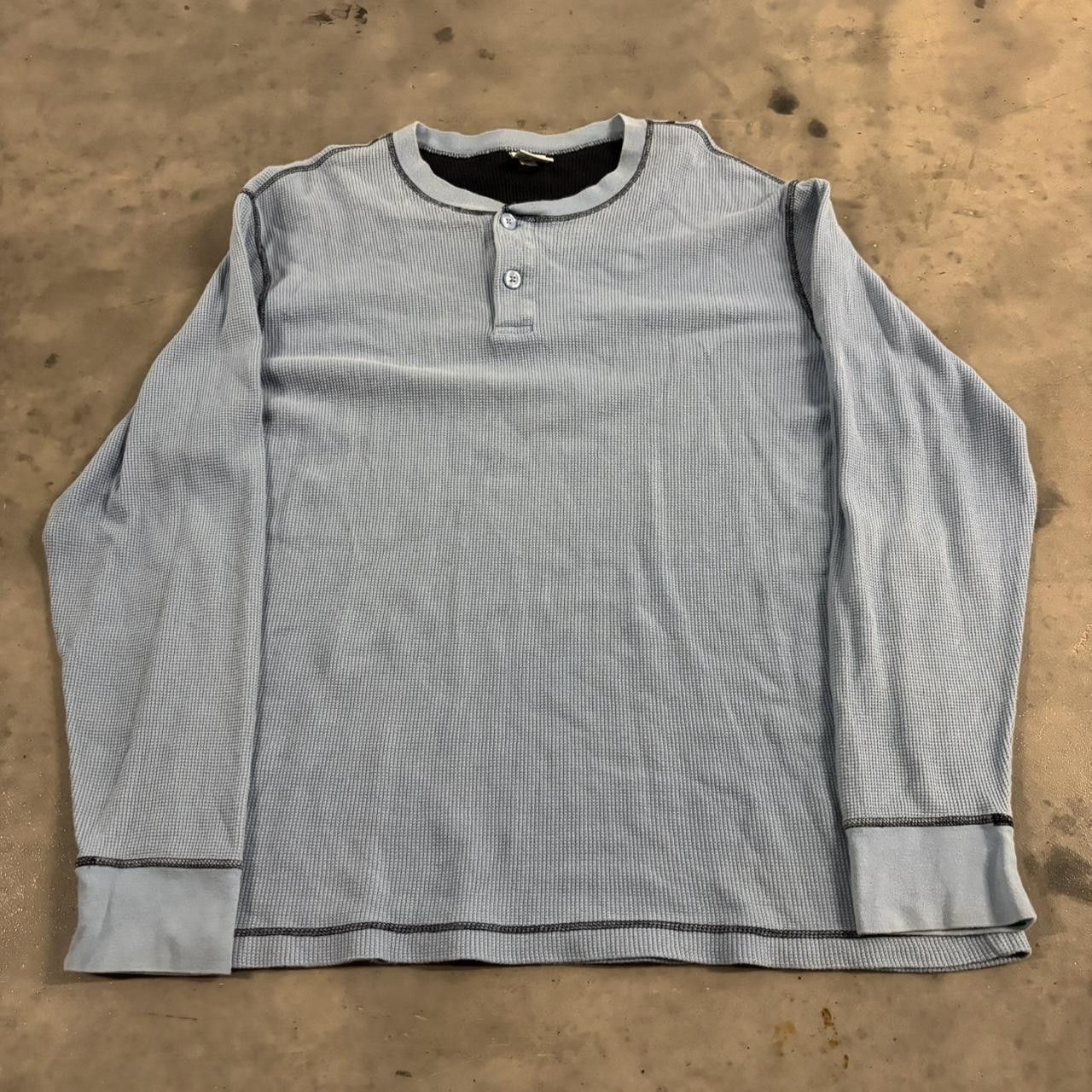 Vintage Crazy Vintage Y2K/2000s Grunge Light Blue Skater Essential Thermal! Size 2XL Size US XXL / EU 58 / 5 - 1 Thumbnail