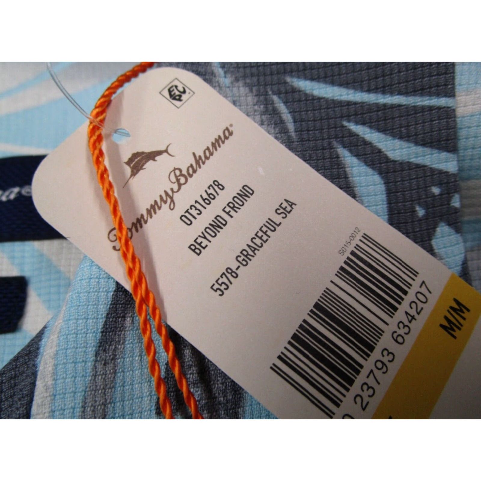 Tommy Bahama Tommy Bahama Floral Button-Up Shirt Mens Medium Blue Silk Short Sleeve Hawaiian Size US M / EU 48-50 / 2 - 3 Thumbnail