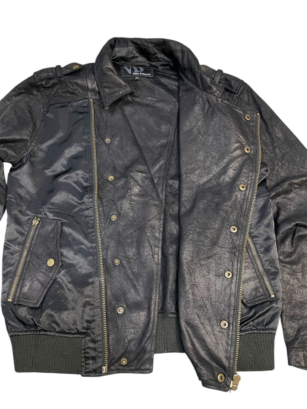 Japanese Brand Vila D’Este Military Moto Bomber inspired IsseyMiyakeJacket Size US XL / EU 56 / 4 - 6 Thumbnail