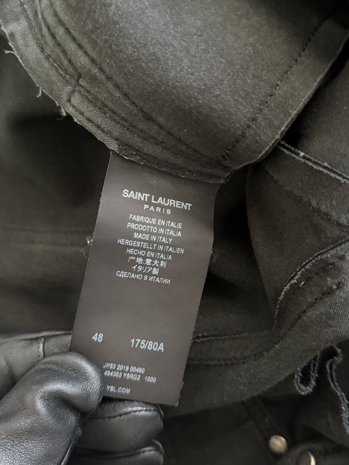 Saint Laurent Paris Saint Laurent Lamb Skin Leather Pants Size US 30 / EU 46 - 5 Thumbnail