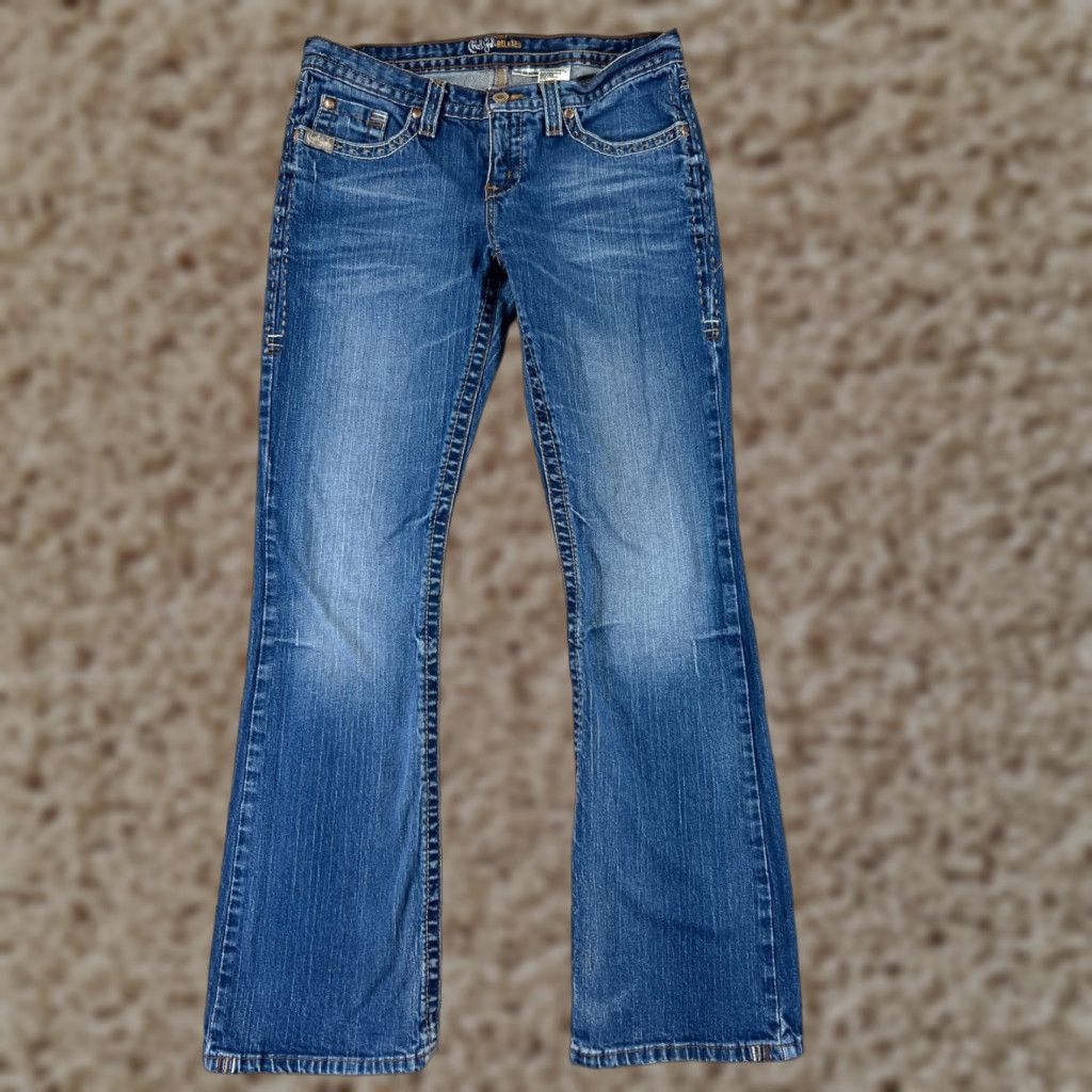 Vintage Cruel Girl Jeans Women 9 Bootcut Denim Blue 30x32 Embroidered Stretch Pockets Womens Size 30" / US 8 / IT 44 - 1 Thumbnail