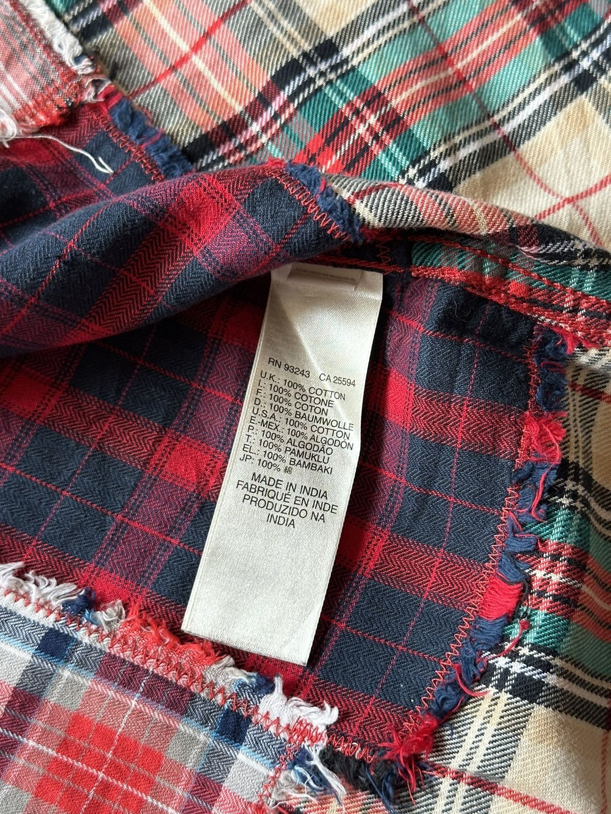 Diesel 2000s Diesel Patchwork Shirt Size US S / EU 44-46 / 1 - 14 Thumbnail