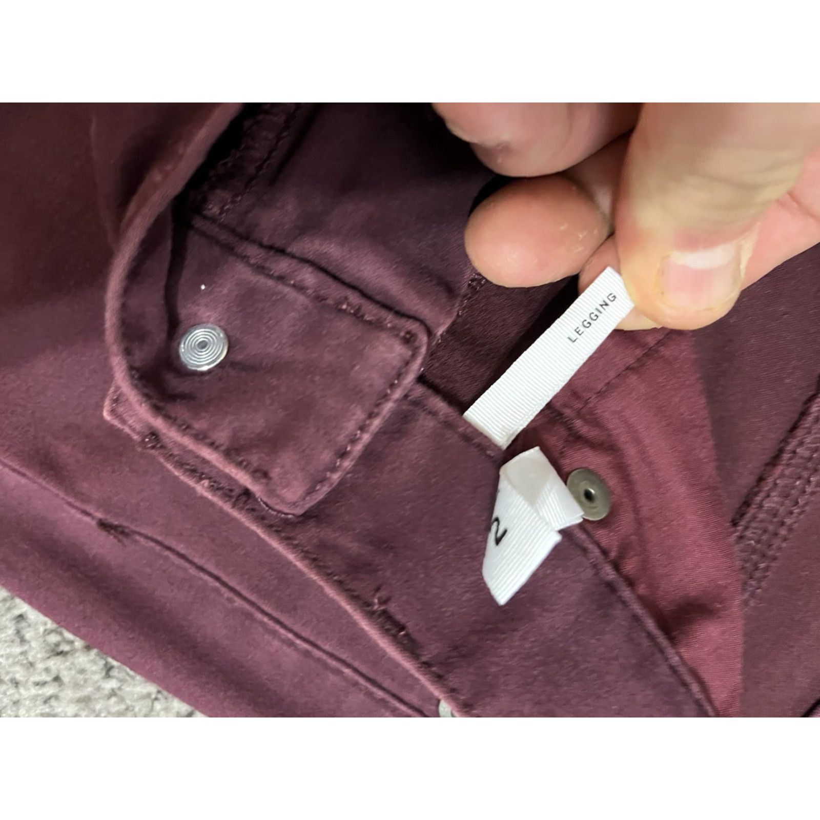 Ann Taylor VINTAGE Ann Taylor Loft Jeans Women Skinny Denim 25In 2/26 Burgundy Stretch Regular 30In Mens? Girls? Wait. Size 25" / US 0 / IT 36 - 6 Thumbnail