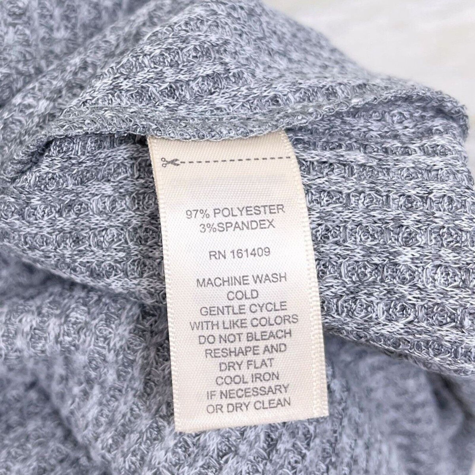 Other GREIGE Soft Ribbed Cowl Neck Dress Gray Lounge Comfort 2X Size XXL / US 16-18 / IT 52-54 - 7 Thumbnail
