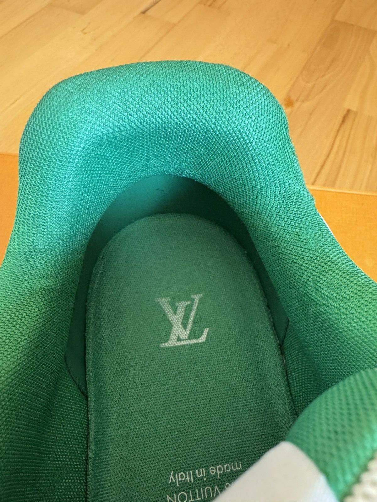Louis Vuitton Louis Vuitton LV Trainer Velcro Strap Green Denim Size US 10 / EU 43 - 14 Thumbnail