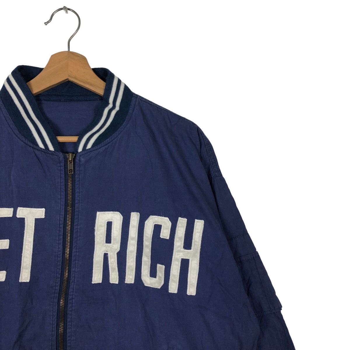 Toyo Enterprises 🔥90s Bomber Jacket Hollywoods 50Years Golden Ears Diet Rich Size US M / EU 48-50 / 2 - 7 Thumbnail