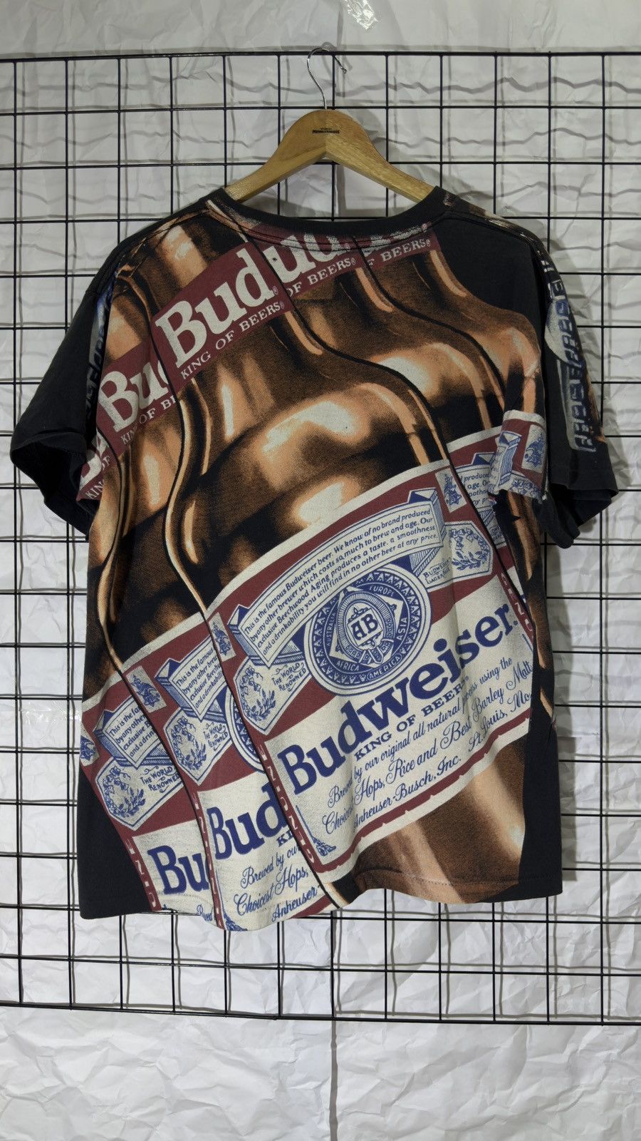 Vintage Rare vintage 1993 budweiser fullprint tee shirt Size US XL / EU 56 / 4 - 2 Thumbnail