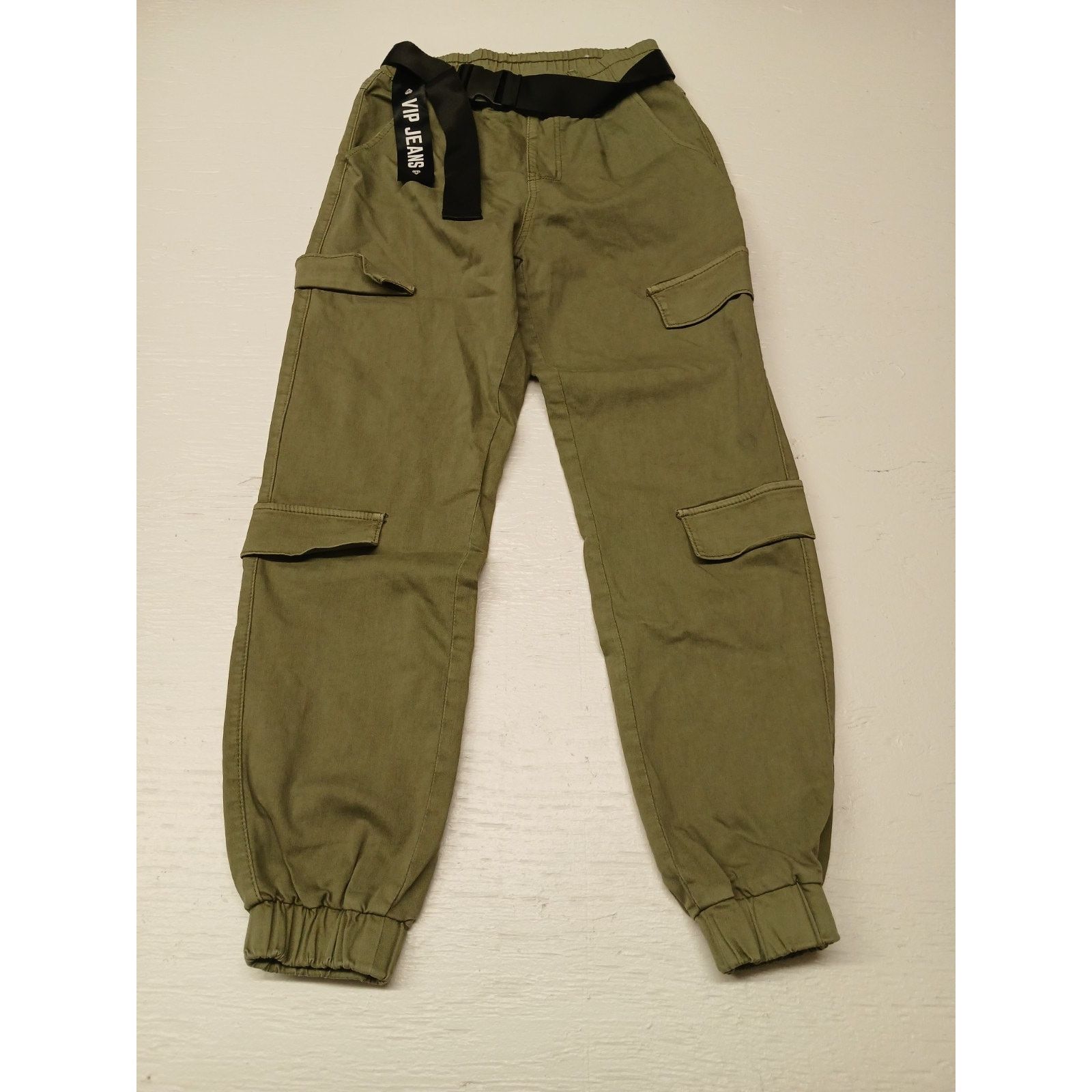 Other V.I.P Jeans Green (1/25) Regular Stretch Cargo Ankle Pants Size 26" / US 2 / IT 38 - 1 Preview