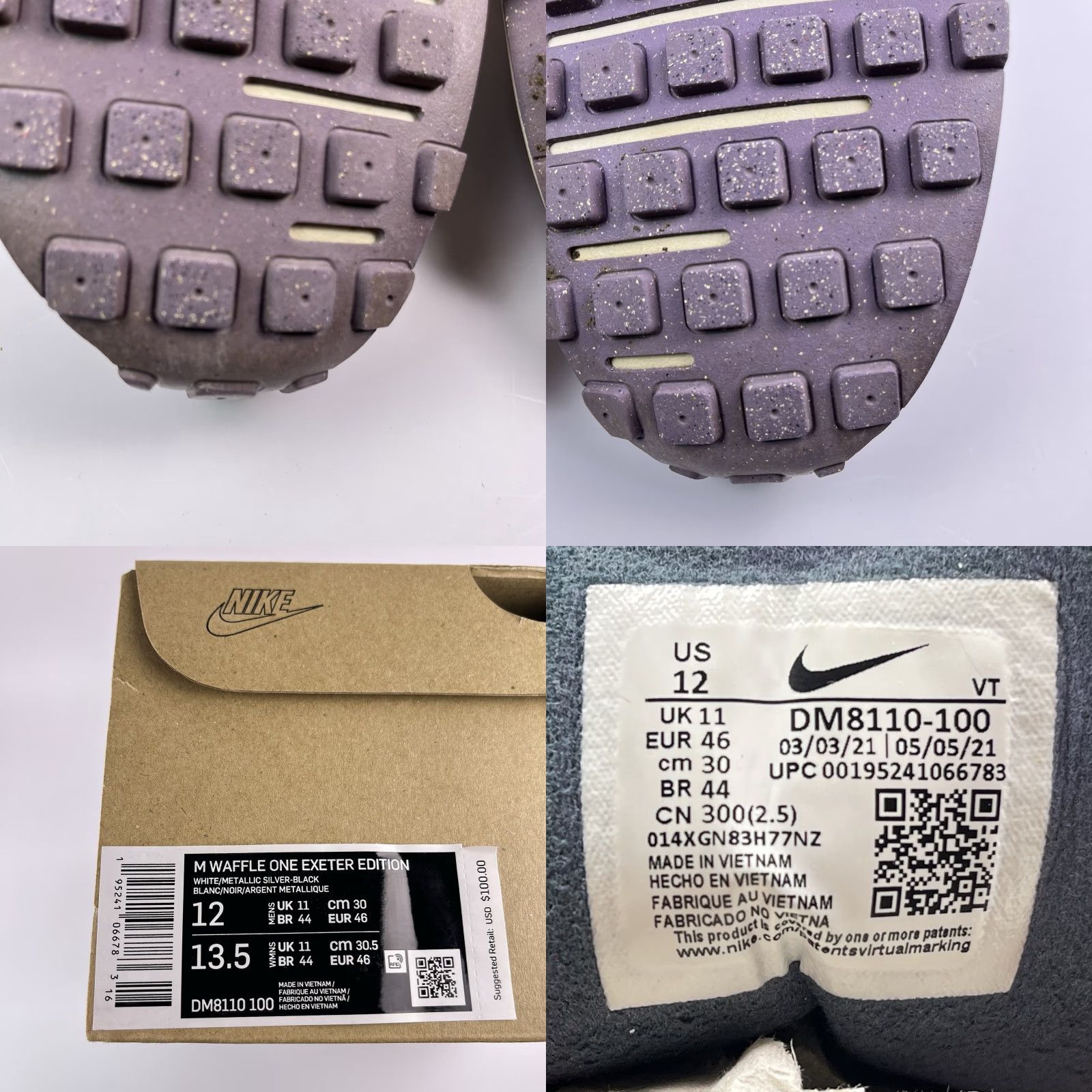 Nike Nike Waffle One Exeter Edition Sneakers DM8110-100 Men’s Size 12 Multicolor Athletic Shoes Sneaker Mens DM8110-100 Size US 11 / EU 44 - 9 Thumbnail