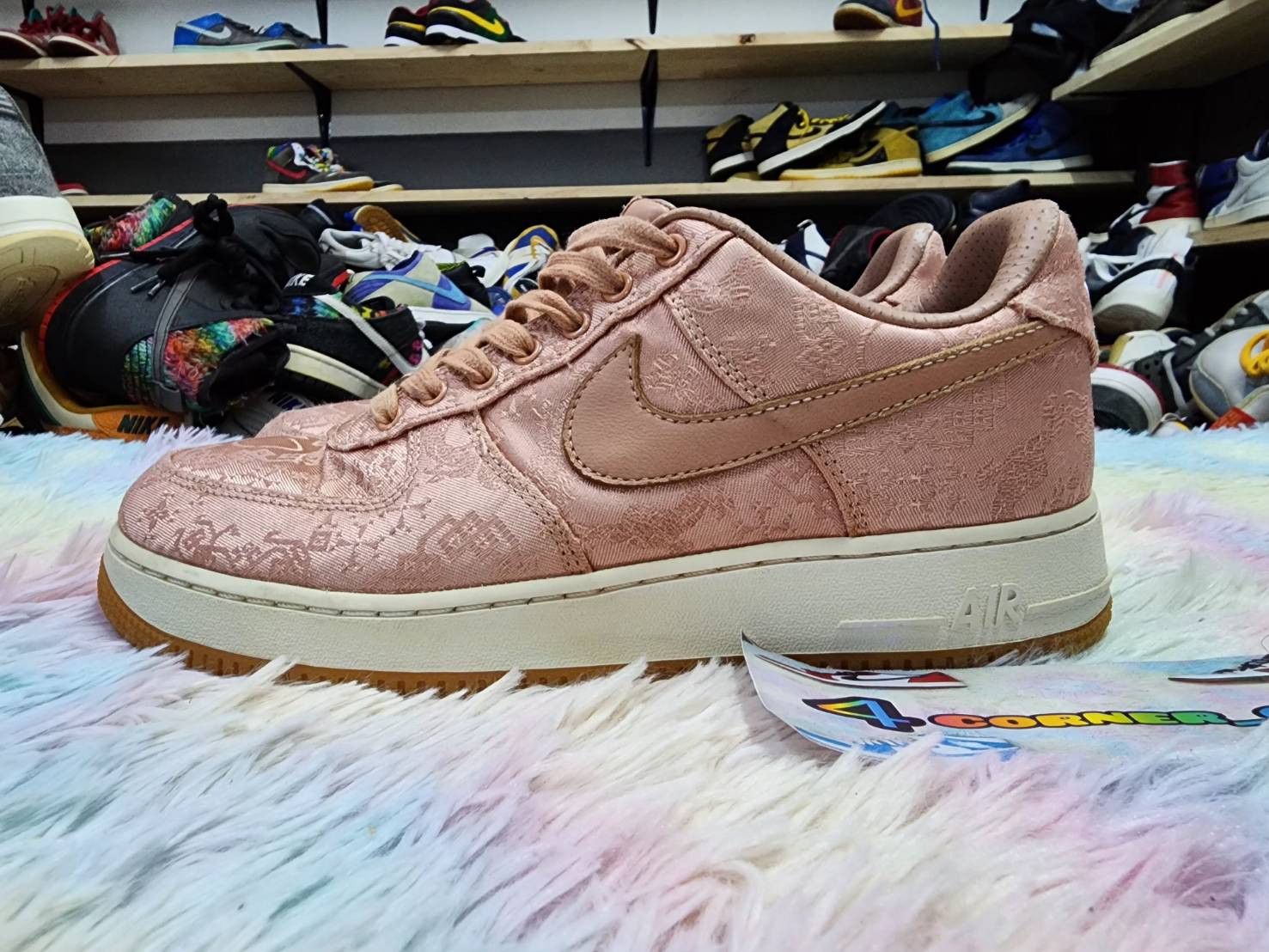 image of Air Force 1 Low X Clot Rose Gold Silk Shoes, Men's (Size 10)