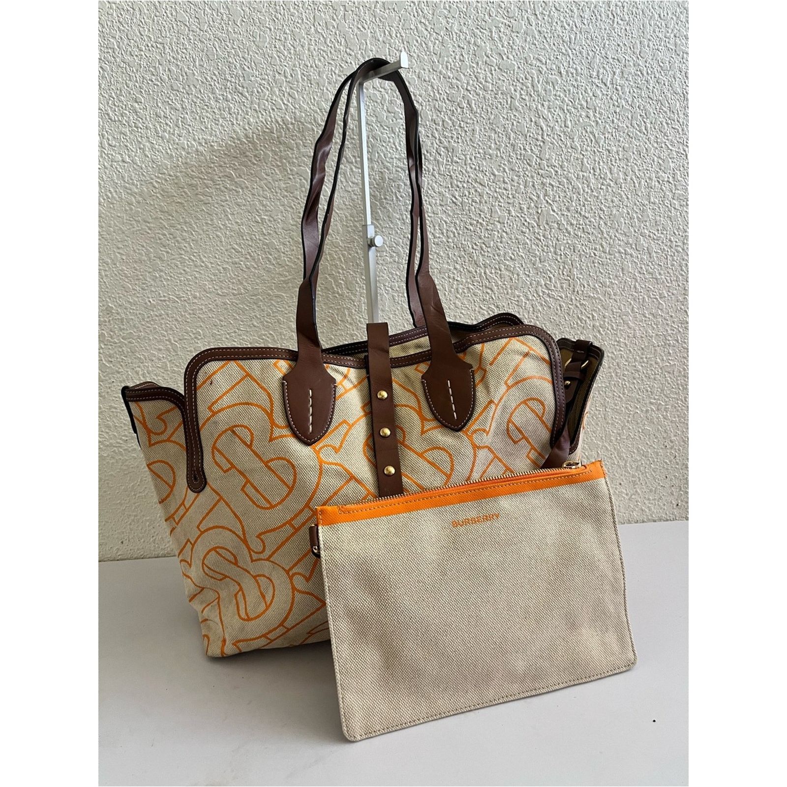 Burberry Burberry TB canvas tote bag Size ONE SIZE - 1 Thumbnail