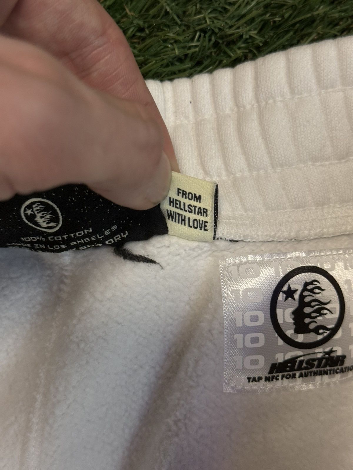HELLSTAR Hellstar Sweatpants Flame White Black Size XXL (NEW) Size US 36 / EU 52 - 10 Thumbnail