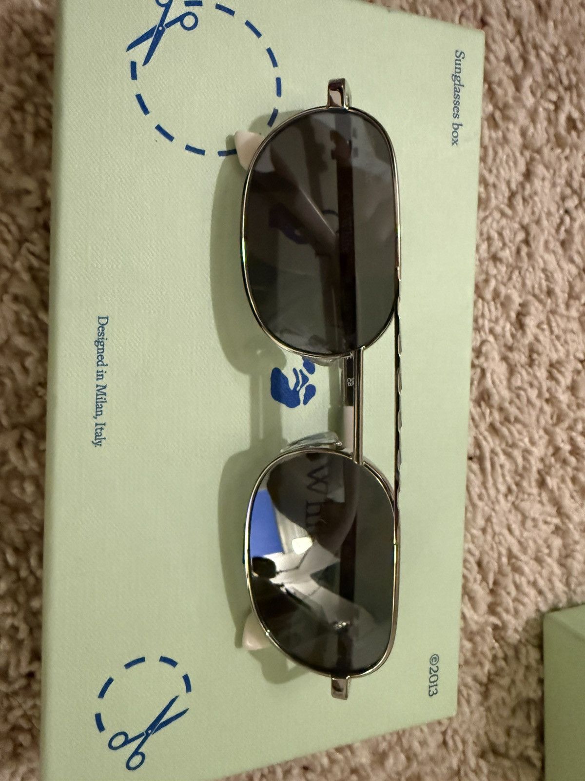Off-White Off-White Silver Baltimore Glasses Size ONE SIZE - 4 Thumbnail