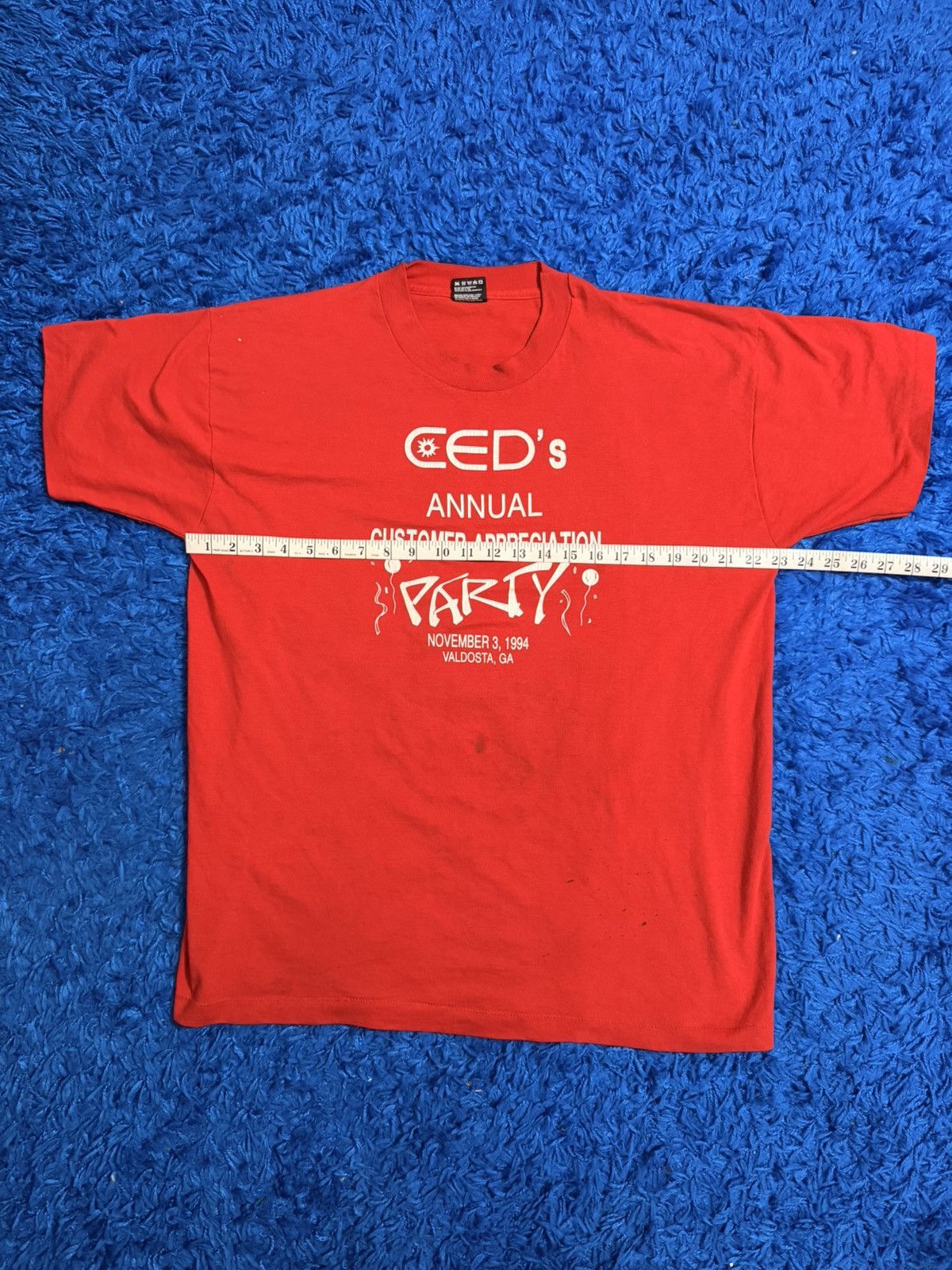 Fruit Of The Loom Vintage SS XL 94 CED’s Annual Customer Appreciation Tee Size US XL / EU 56 / 4 - 13 Thumbnail